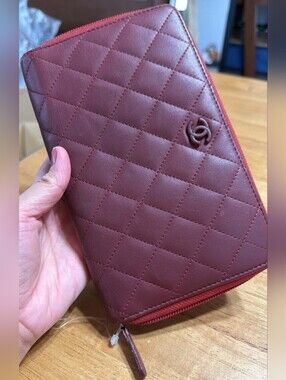 Passport zippered long wallet